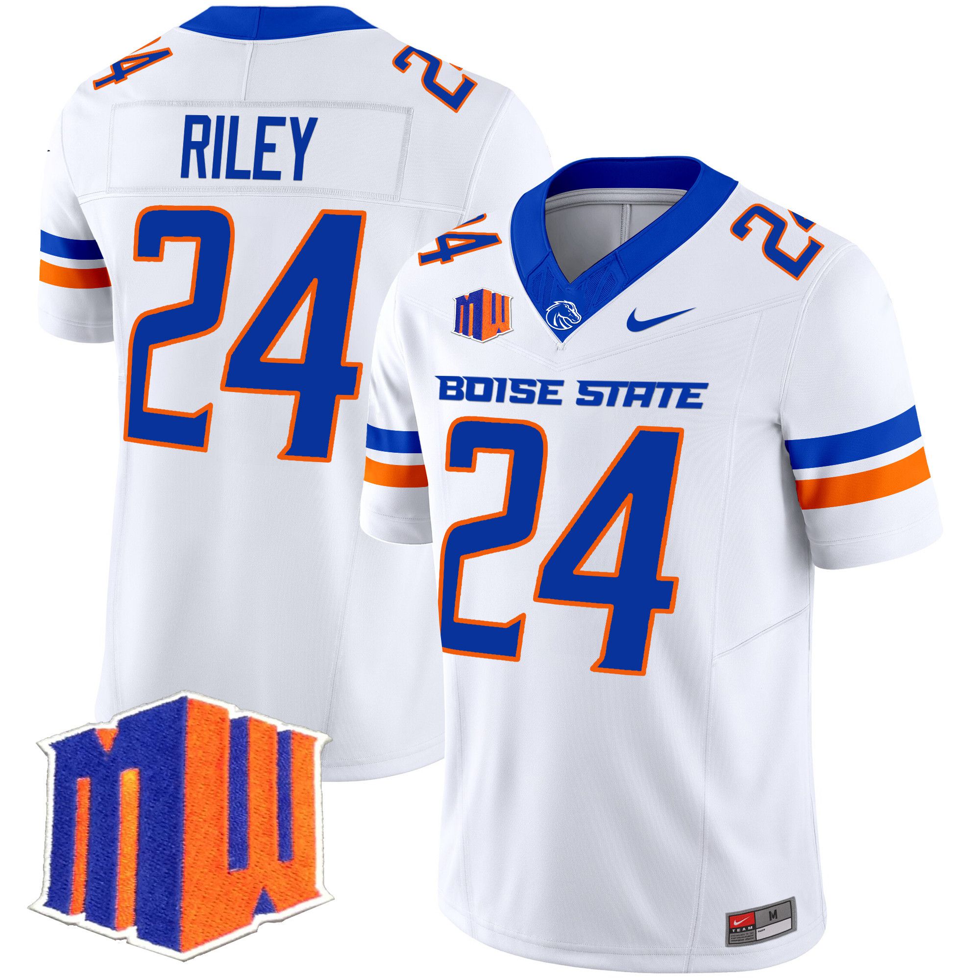 Men Boise State Broncos #24 Riley White Nike 2024 Vapor Limited NCAA Jersey->more ncaa teams->NCAA Jersey
